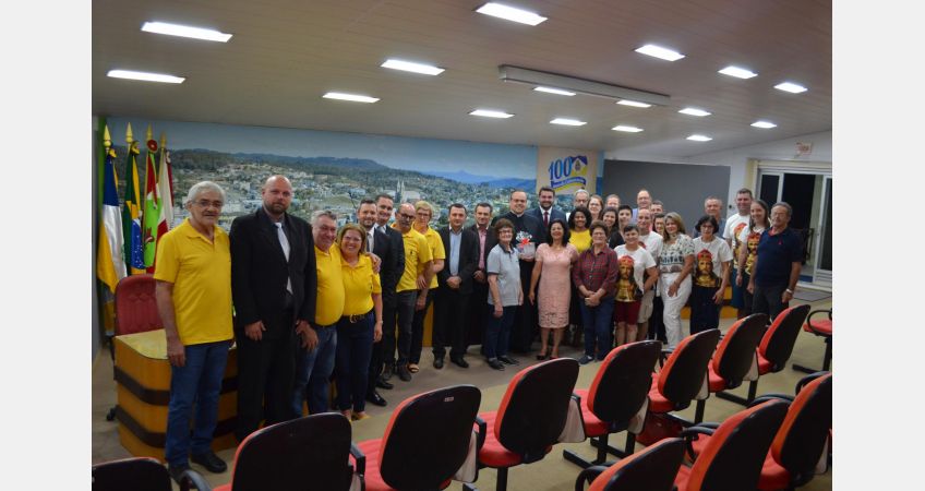 Câmara de Taió faz homenagem pelos 85 anos da Paróquia Cristo Rei Câmara de Taió faz homenagem pelos 85 anos da Paróquia Cristo Rei