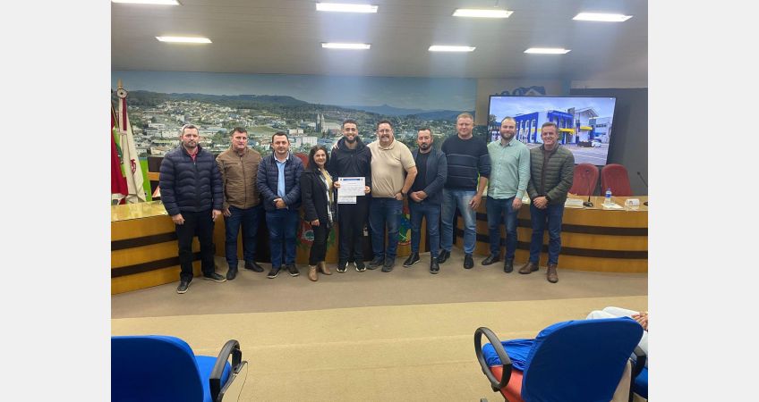 Câmara de Taió homenageia Bruno Corrêa por contribuição ao esporte Câmara de Taió homenageia Bruno Corrêa por contribuição ao esporte