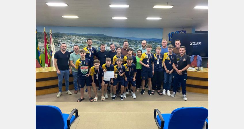 Equipe de Taió campeã da Copa SC recebe Moção de Aplausos Equipe de Taió campeã da Copa SC recebe Moção de Aplausos