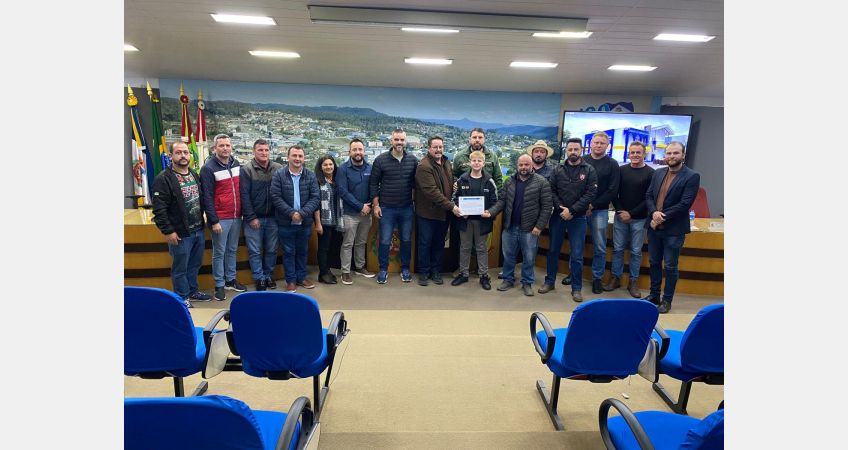 Trilheiros do Vale recebem Moção de Aplausos na Câmara de Taió Trilheiros do Vale recebem Moção de Aplausos na Câmara de Taió